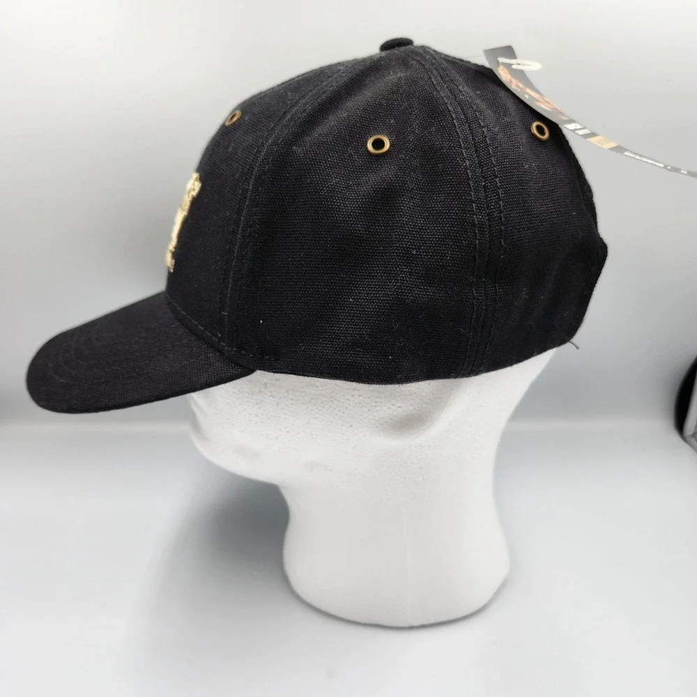 Mack Hat Black Adjustable Strapback Cap Trucks Embroidered Bulldog Logo NWT - Picture 2 of 9